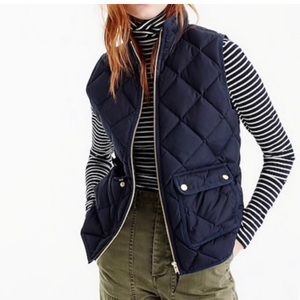 J. Crew Navy Puffer Vest